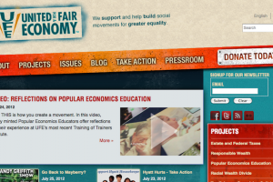 United for a Fair Economy screenshot