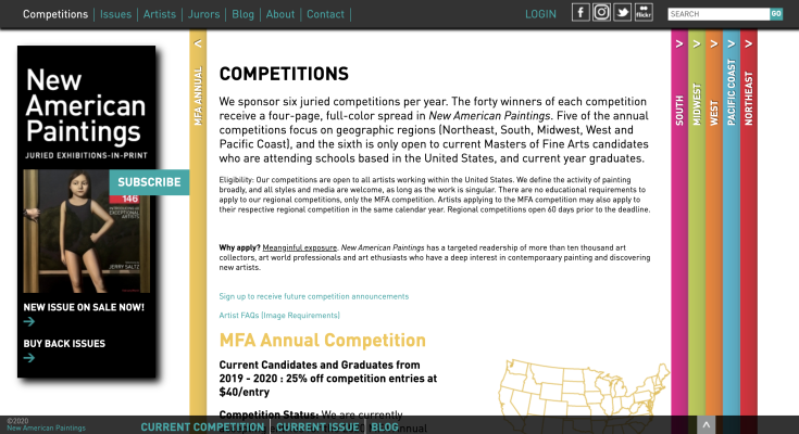 Competitions page