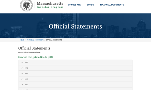 Official Statements library organized by year